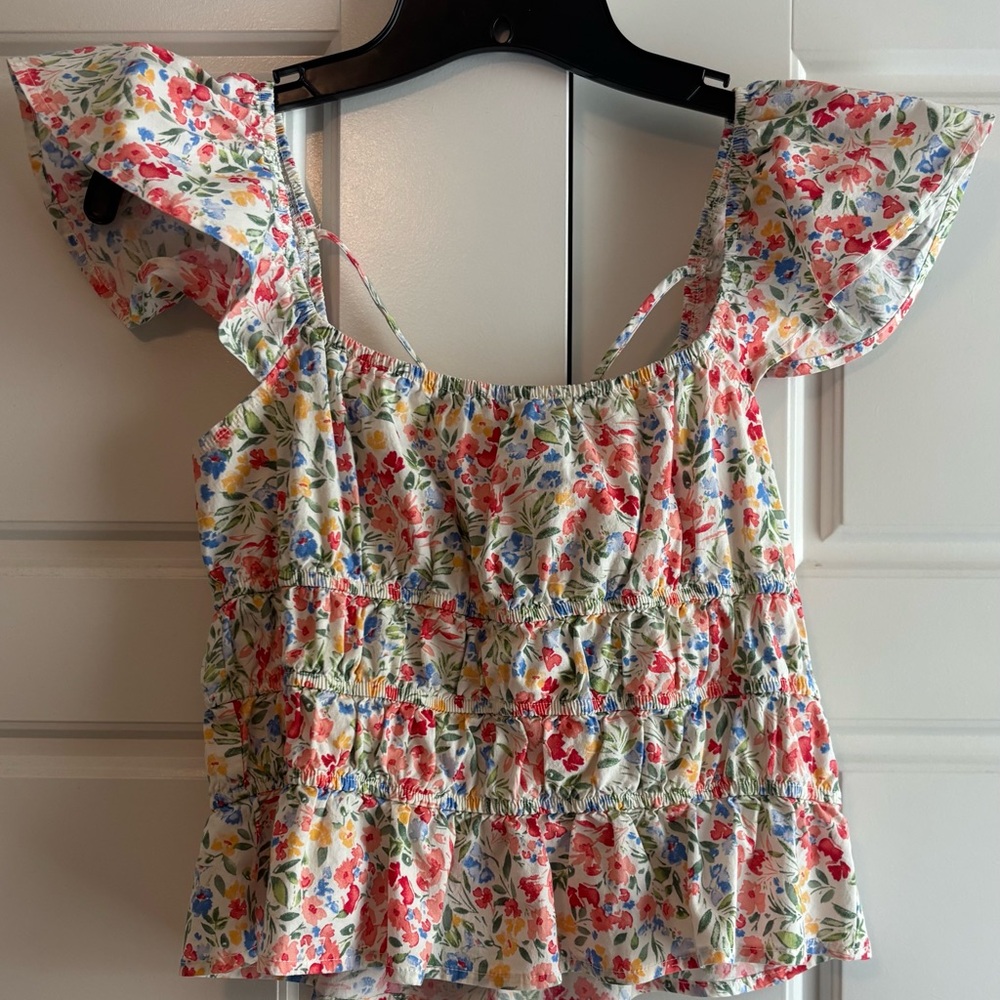 Altar'd State Multicolor Floral Blouse